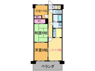 宇和島駅 徒歩17分 4階の物件間取画像